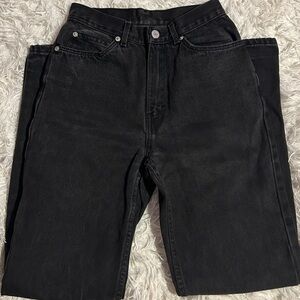 Jordache Vintage black high-waisted straight leg jeans